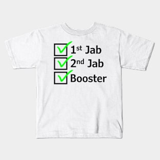 Triple Vaccinated (Jab Version) Kids T-Shirt